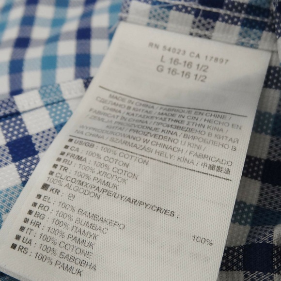 Banana Republic Non Iron Slim Fit Spread Collar L - Picture 8 of 8